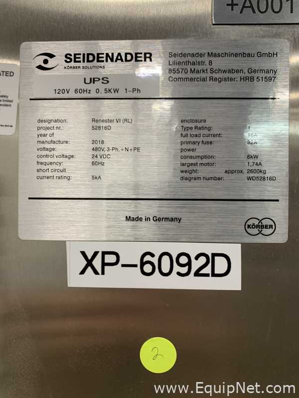One Lot of 9 Seidenader Machines