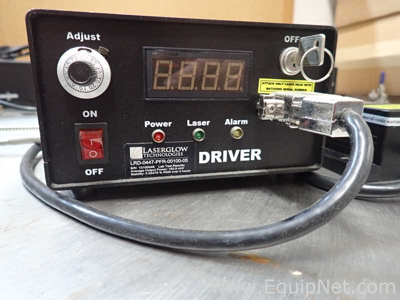 Laserglow Technologies LRS-0532-PFM-00100-05 Class IIIb Laser with Power Supply, Fiber Optic Cable