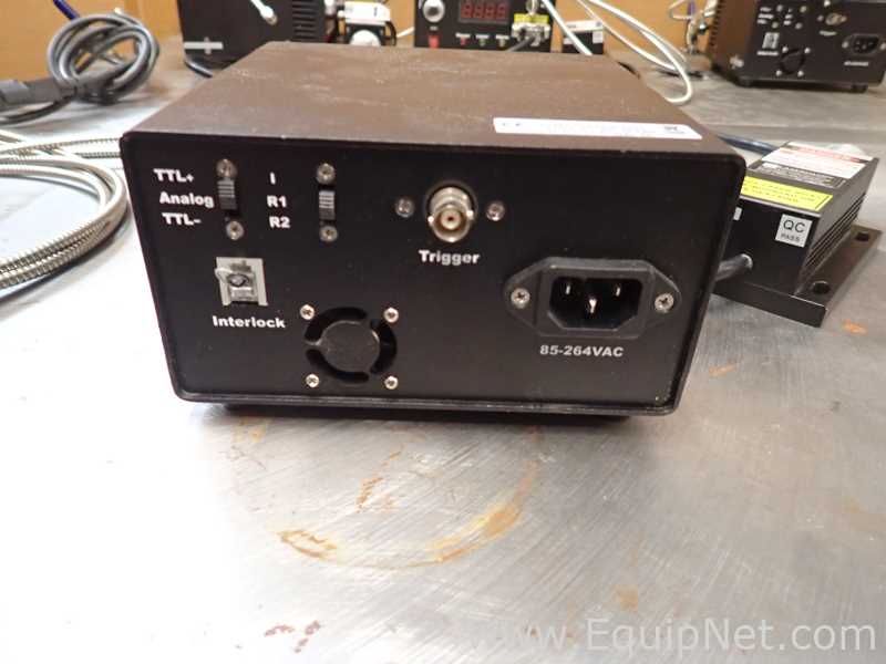 Laserglow Technologies LRS-0532-PFM-00100-05 Class IIIb Laser with Power Supply, Fiber Optic Cable