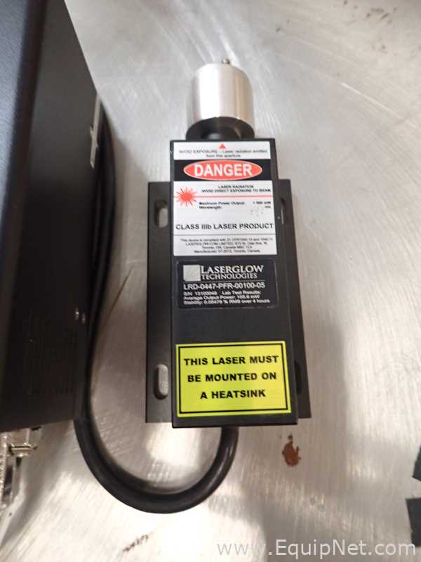 Laserglow Technologies LRS-0532-PFM-00100-05 Class IIIb Laser with Power Supply, Fiber Optic Cable