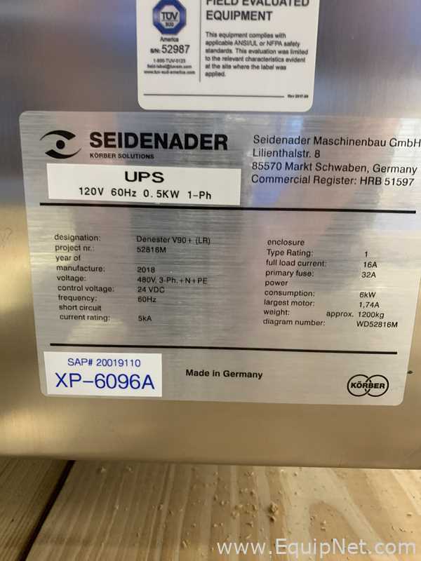 One Lot of 9 Seidenader Machines