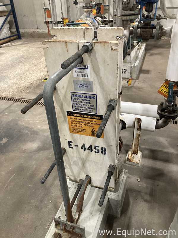 Alfa Laval 18.08 Sq. Ft. Stainless Steel Plate and Frame Heat Exchanger  E-4458