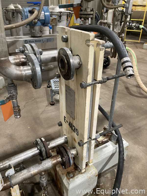 Alfa Laval 12.06 Sq. Ft. Stainless Steel Plate and Frame Heat Exchanger  E-4439