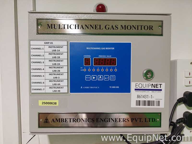 Lot Of 3 Ambetronics TC-800-MS Gas Monitor Panels