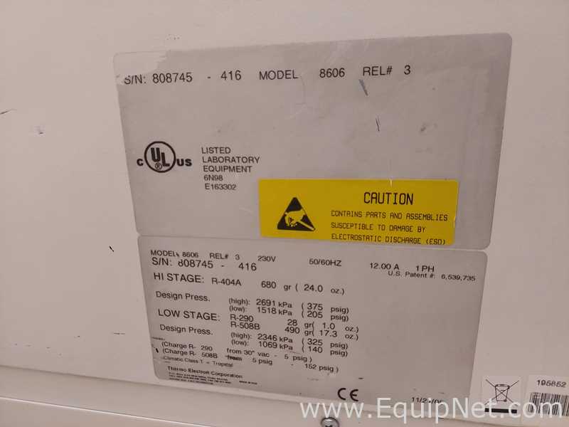 Thermo Electron Corp 8606 Forma -86C ULT Freezer
