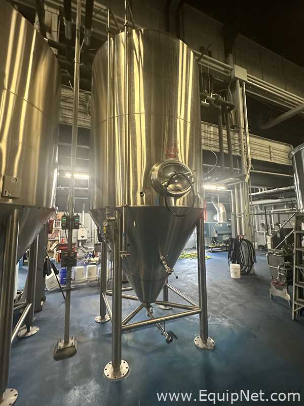 Silver State Stainless Inc Stainless Steel Vertical Storage Tank Capacity approximately 50 bbl
