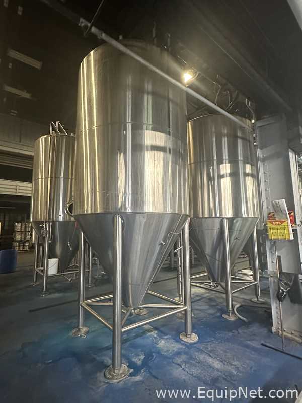 Silver State Stainless Inc Stainless Steel Vertical Storage Tank Capacity approximately 50 bbl