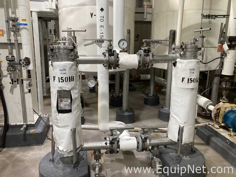 Dual GAF Cartridge Filter Systems RB1-AL-M-316 Stainless Steel  Filters  F-1501-A and B