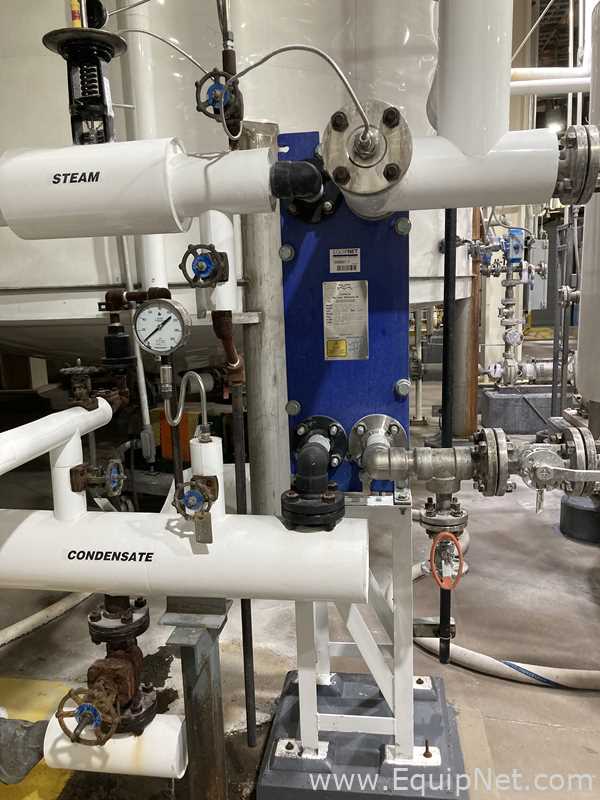 29.1 Sq. Ft. Alpha Laval Stainless Steel Plate and Frame Heat Exchanger