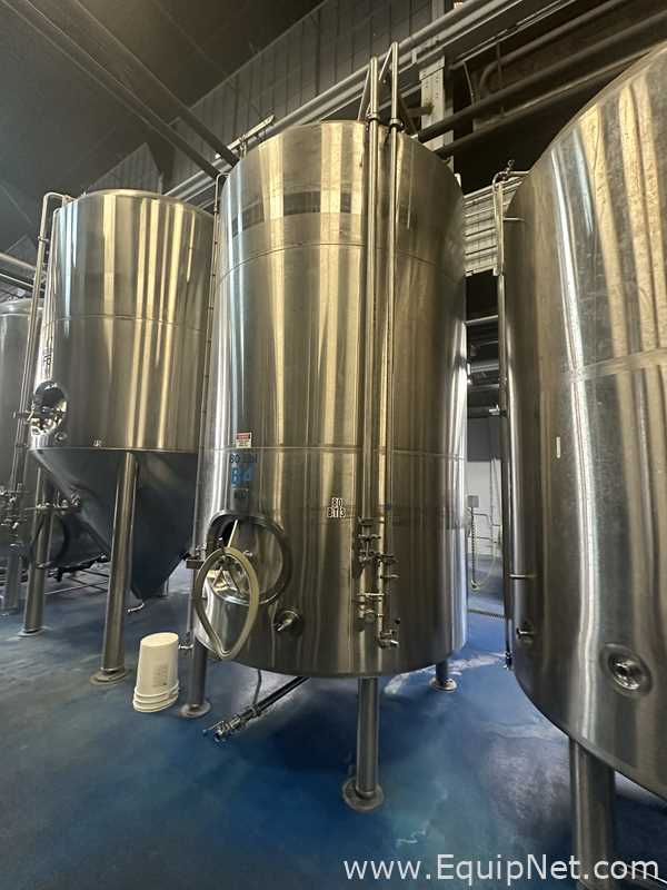 Tanque de Almacenamiento Vertical de Acero Inoxidable Capacidad aproximadamente 80 bbl marca JVNW