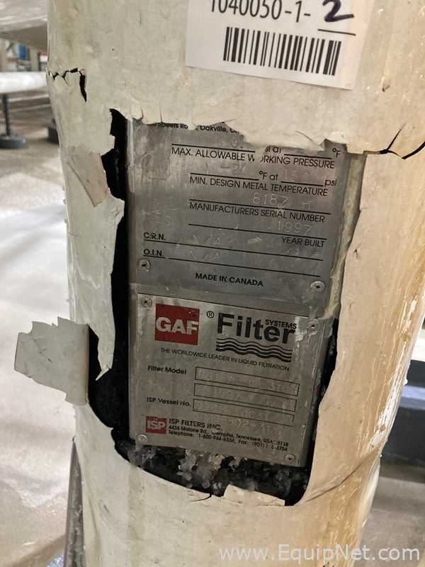 Two GAF Cartridge Filter System RB1-AL-M-316 Stainless Steel Filters F-1527A and B