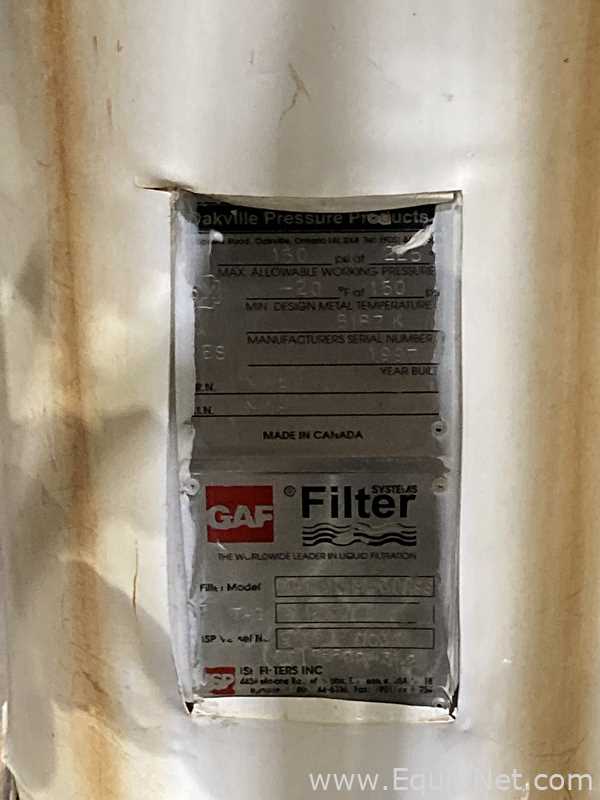 Two GAF Cartridge Filter System RB1-AL-M-316 Stainless Steel Filters F-1527A and B