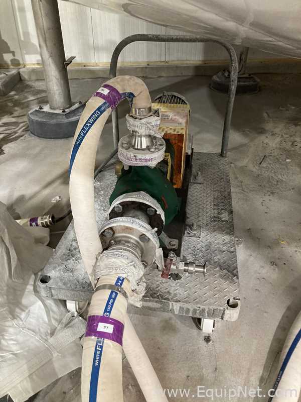 Two Stainless Steel Portable Pumps On Carts  P-4004