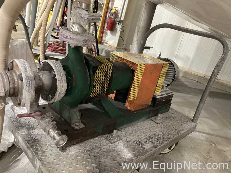 Two Stainless Steel Portable Pumps On Carts  P-4004