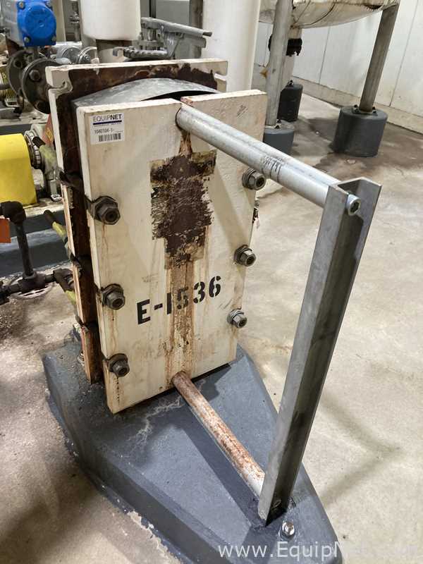 66.3 Sq. Ft. Alpha Laval Stainless Steel Plate and Frame Heat Exchanger  E-1536