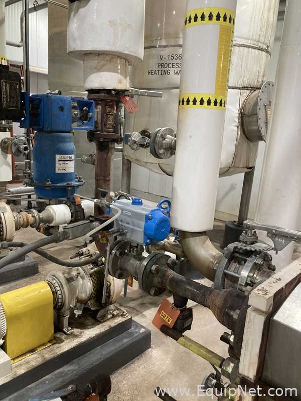 66.3 Sq. Ft. Alpha Laval Stainless Steel Plate and Frame Heat Exchanger  E-1536
