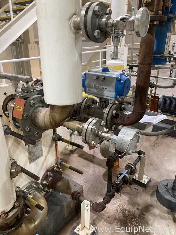 66.3 Sq. Ft. Alpha Laval Stainless Steel Plate and Frame Heat Exchanger  E-1536