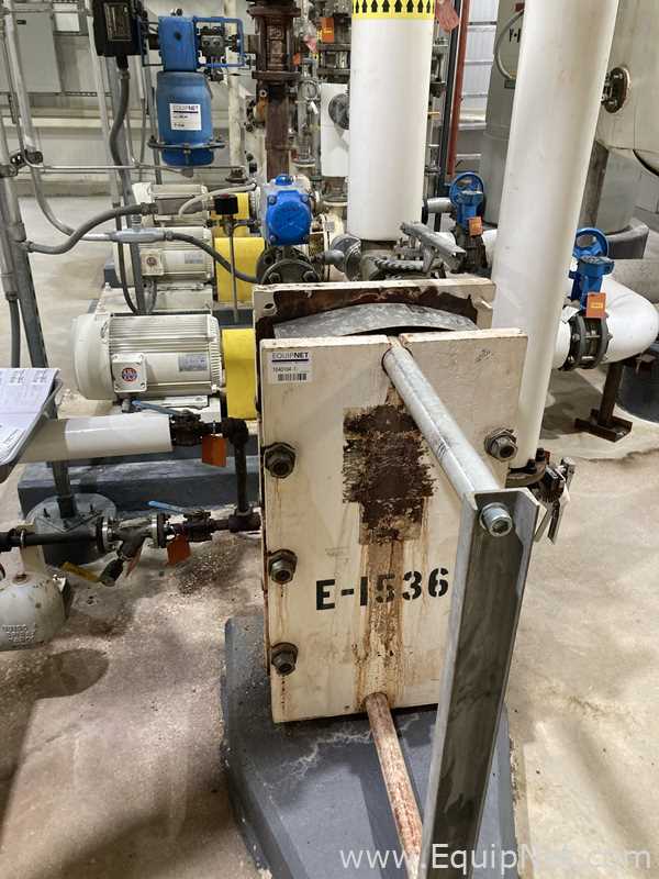 66.3 Sq. Ft. Alpha Laval Stainless Steel Plate and Frame Heat Exchanger  E-1536