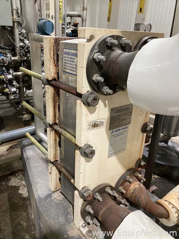 Approx. 60 Sq. Ft. Alpha Laval Stainless Steel Plate and Frame Heat Exchanger  E-4811
