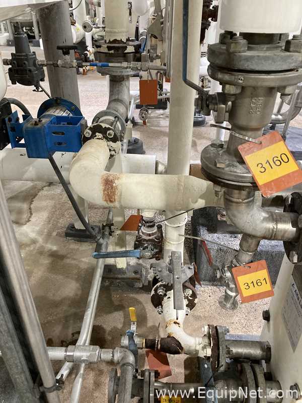 96.5 Sq. Ft. Alpha Laval Stainless Steel Plate and Frame Heat Exchanger  E-1516