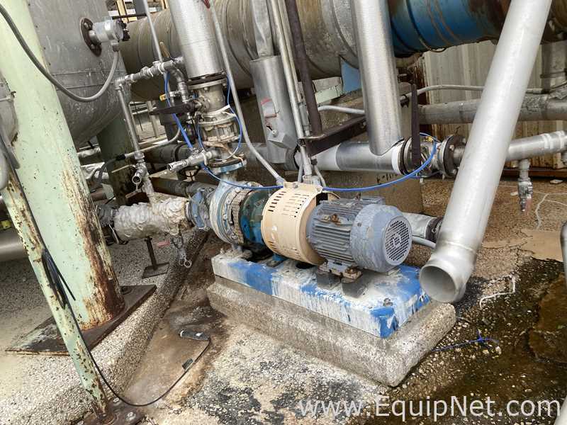 40,000 Gallon 316L Stainless Steel Storage Tank With Agitator and Centrifugal Pump  T-1026