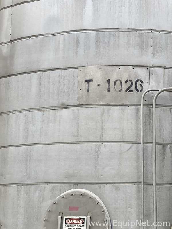 40,000 Gallon 316L Stainless Steel Storage Tank With Agitator and Centrifugal Pump  T-1026