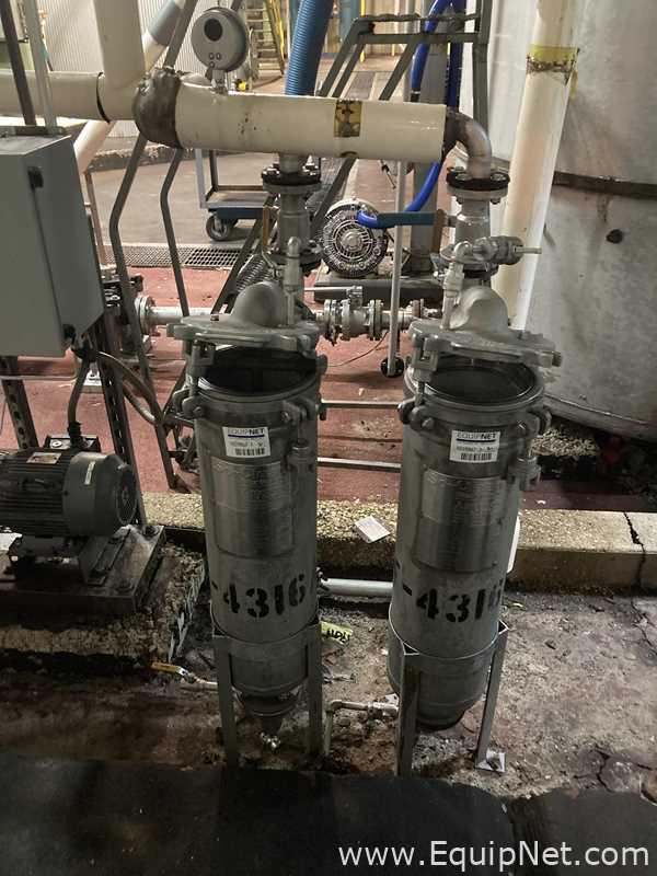 Lot Of Two Stainless Steel AFF Cartridge Filters F-4316 AandB