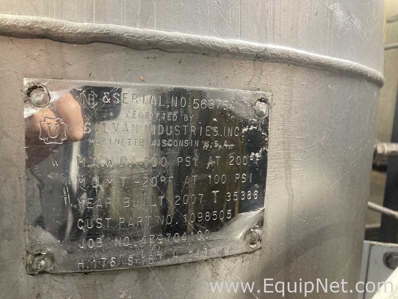 FMC 8 X 60 Foot Sanitary Stainless Steel Rotary Dryer  F-4607