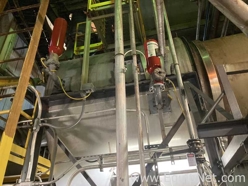 FMC 8 X 60 Foot Sanitary Stainless Steel Rotary Dryer  F-4607