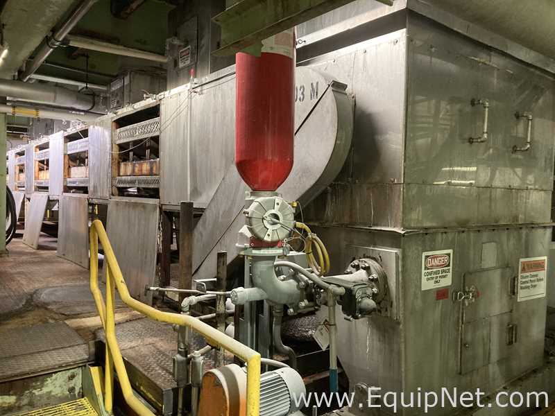 FMC 8 X 60 Foot Sanitary Stainless Steel Rotary Dryer  F-4607