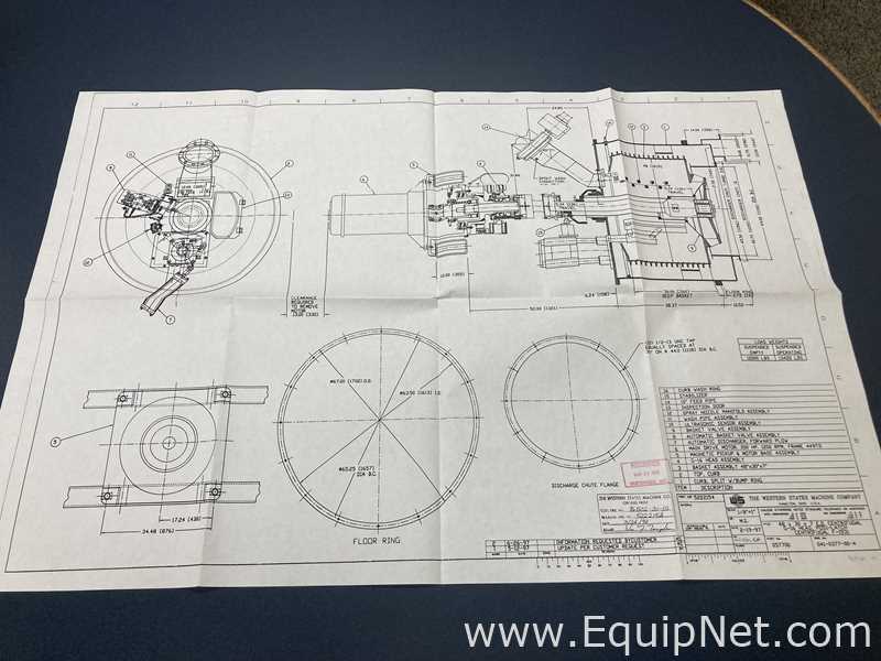 Roberts-Western States G-16 Centerslung 48 Inch Basket Centrifuge  F-4604