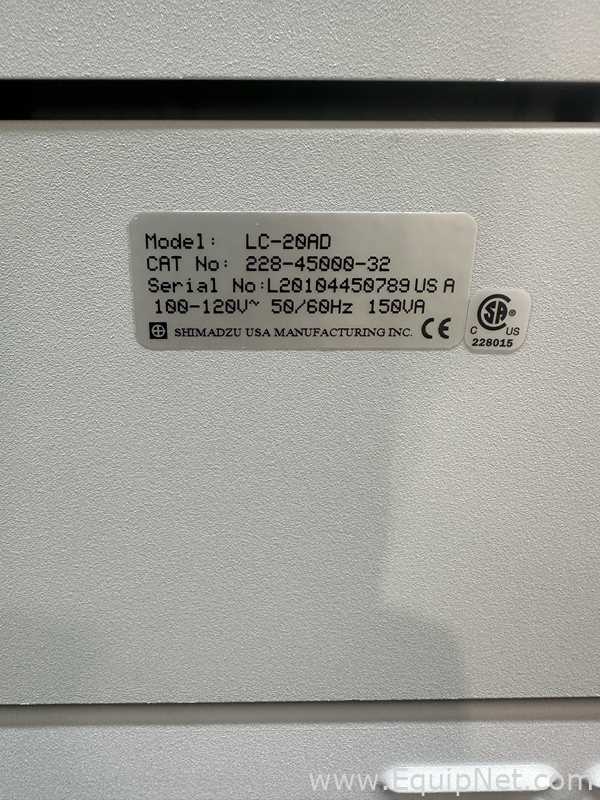 Shimadzu Scientific LCMS-8040 with LC20 HPLC