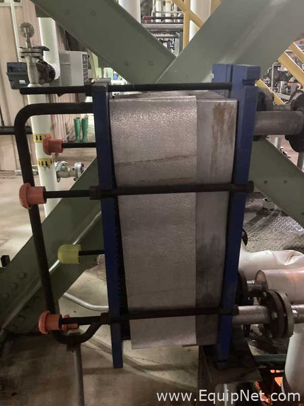 Alpha Laval 40.20 Stainless Steel Plate and Frame Heat Exchanger  E-4317