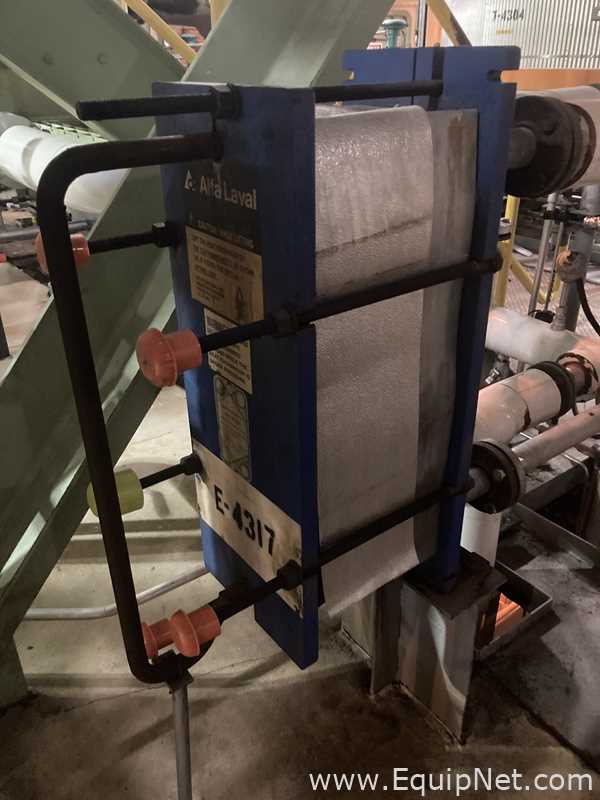 Alpha Laval 40.20 Stainless Steel Plate and Frame Heat Exchanger  E-4317