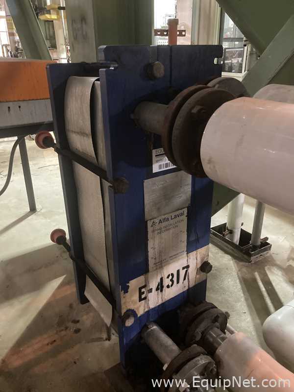 Alpha Laval 40.20 Stainless Steel Plate and Frame Heat Exchanger  E-4317