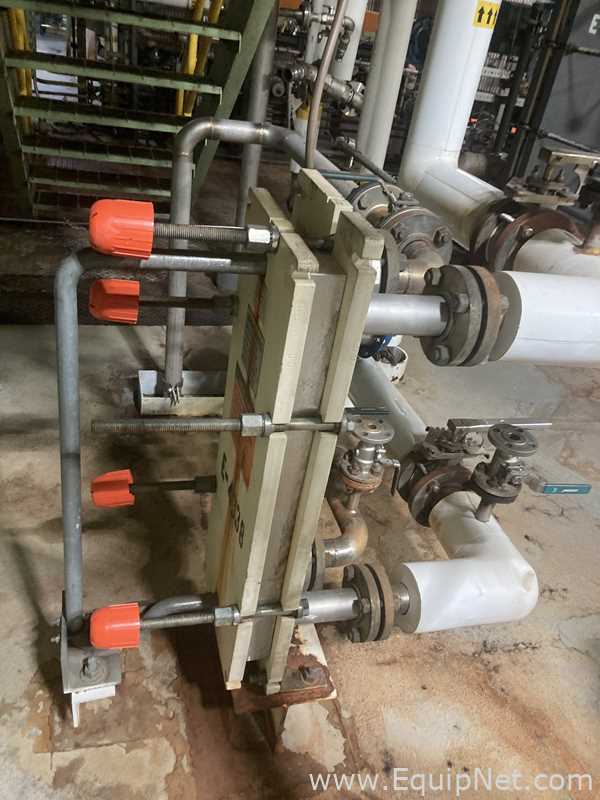 18.08 Sq. Ft. Alpha Laval Stainless Steel Plate and Frame Heat Exchanger  E-430...