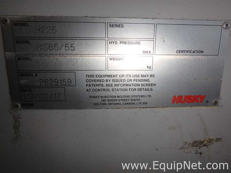 Husky H225 RS65|55 Injection Molding Machine  Clamping force 225 Tons