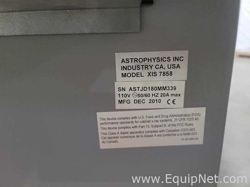 Inspeção de Raios-X Astrophysics, Inc. XIS-7858