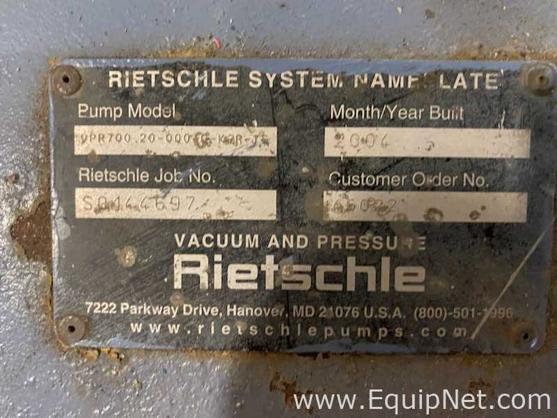 Bomba de Vacío Rietschle Thomas VC 700