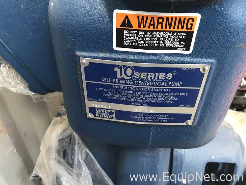 Lote de 2 Bomba Centrífugas Gorman Rupp 