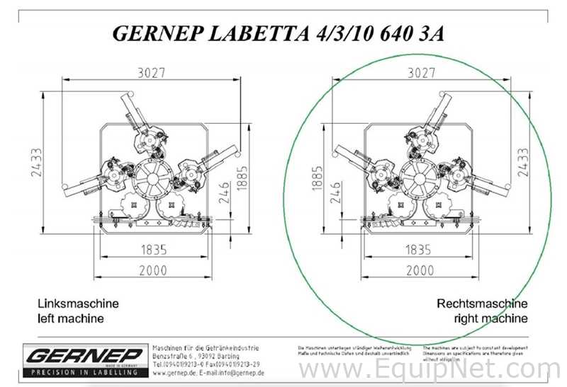 Etiquetadora Gernep GmbH 4/3/10 640 A