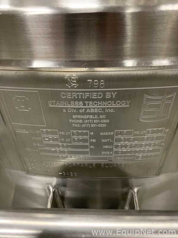 Stainless Technologies - ABEC 300 Liter Insulated Mobile Mixing Tank - V-3423