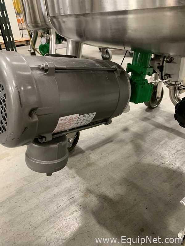 Precision Stainless 300 Liter Insulated Mobile Mixing Tank - V-3481