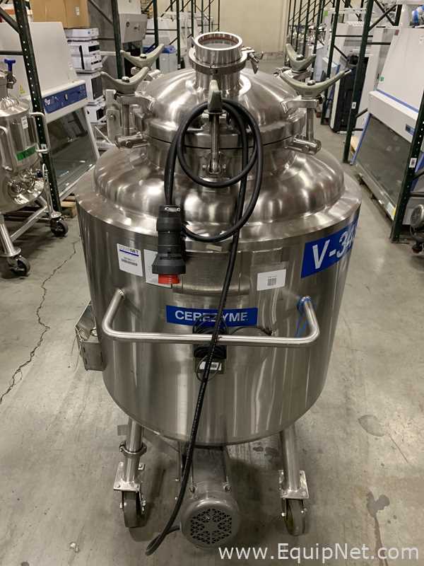 Precision Stainless 300 Liter Insulated Mobile Mixing Tank - V-3481