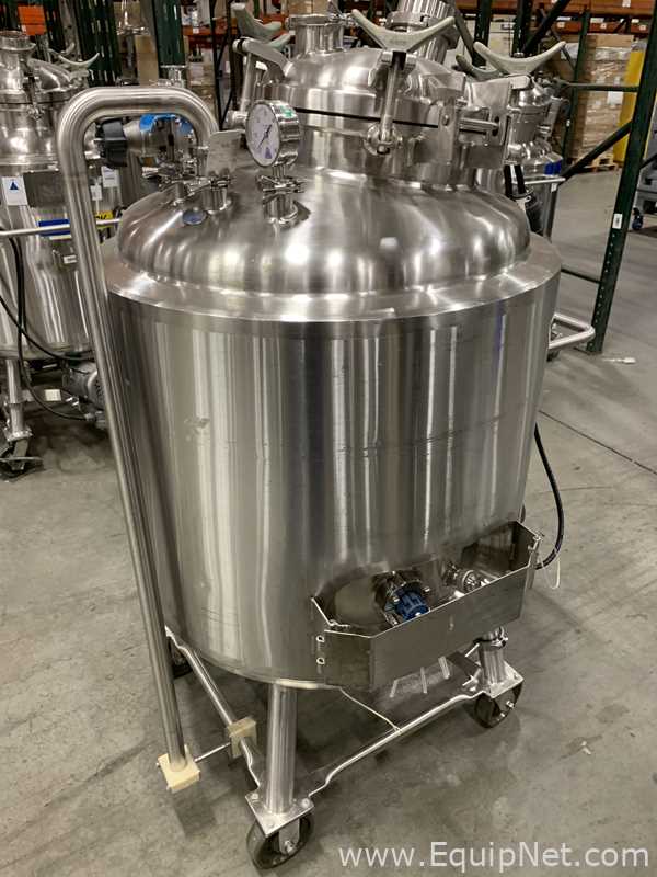 Precision Stainless 300 Liter Insulated Mobile Mixing Tank - V-3481
