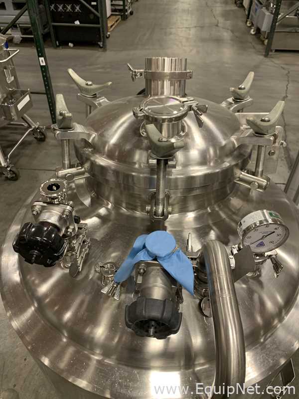 Precision Stainless 300 Liter Insulated Mobile Mixing Tank - V-3481