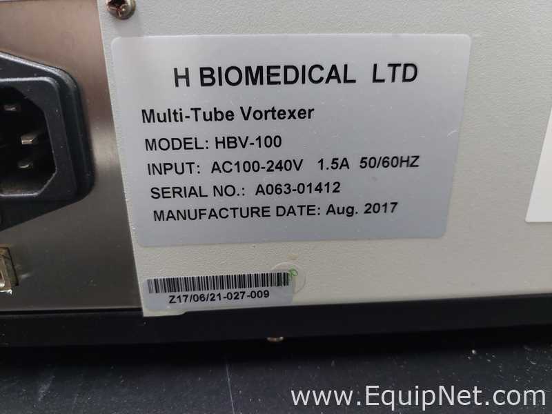 H Biomedical Ltd HBV-100 Multi-Tube Vortexer