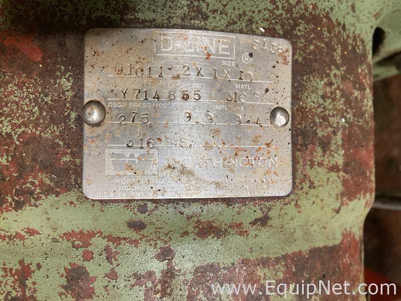 Bomba Centrífuga aço inox Worthington Pump Corporation D1011