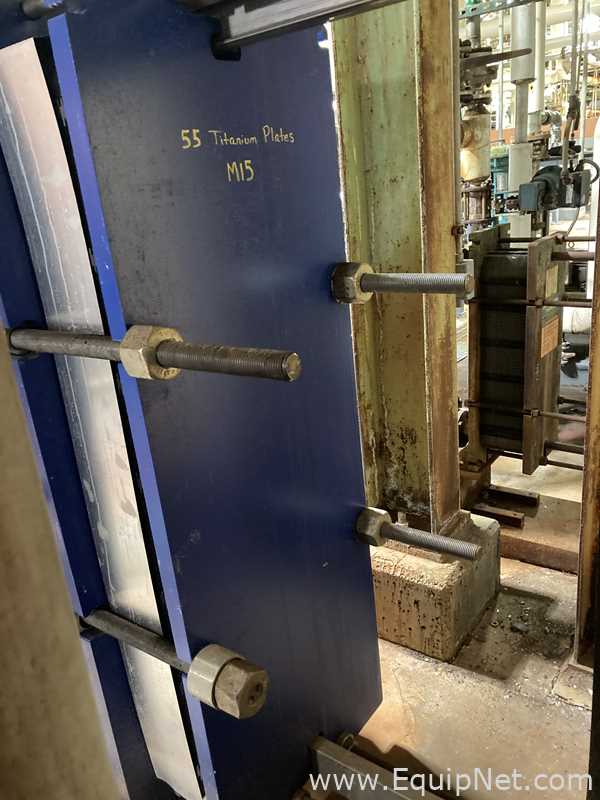 Alfa Laval M15-BFG TITANIUM 366.92 Sq. Ft. Plate Heat Exchanger  M-15