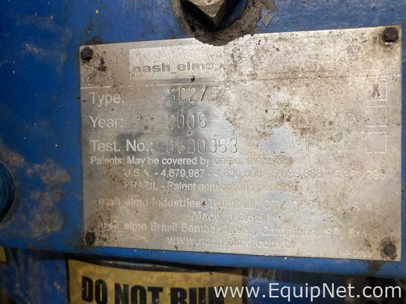Bomba de Vacío Acero inoxidable Nash Engineering Company SC2/5
